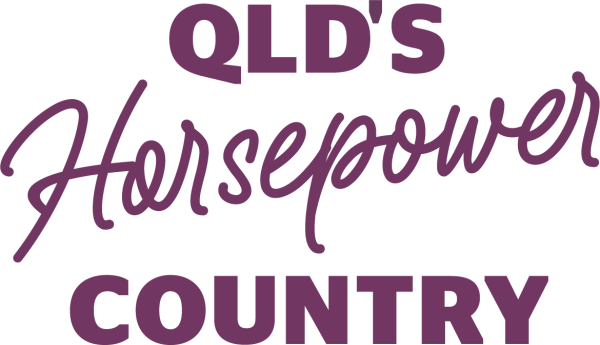 QLD's Horsepower Country Logo Purple Full Size