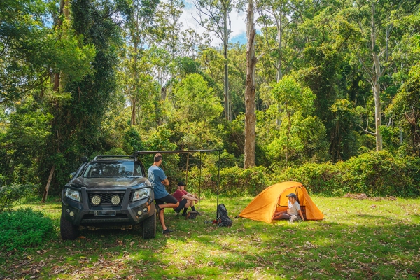 Friends Camping at Main Range National Park